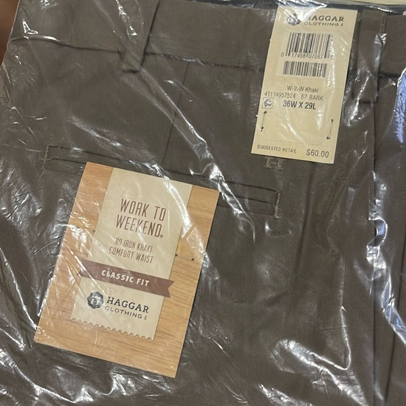 Haggar pants.. khaki/bark* - Picture 1 of 2